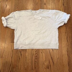 Perfectwhitetee Light Gray Crewneck Top